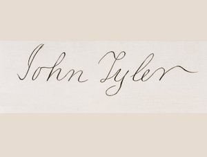 Signature de John Tyler - American School